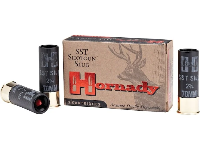 Hornady SST Ammunition 12 Gauge 2-3/4″ 300 Grain FTX Slug Box of 5