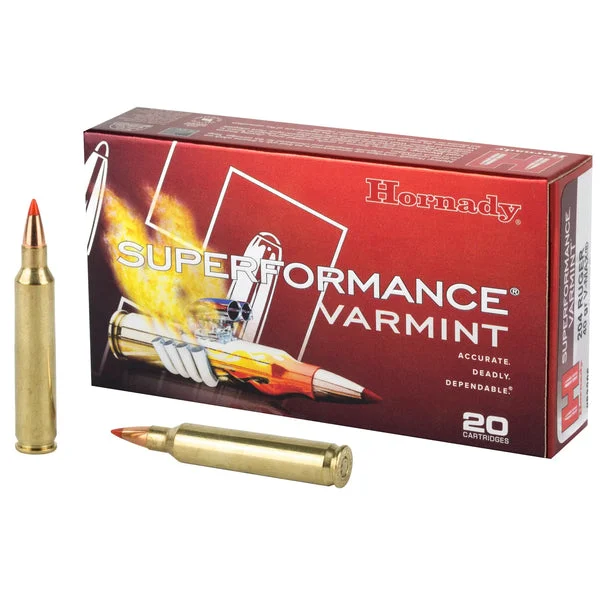 HORNADY SUPERFORMANCE 204 Ruger 40GR V-MAX 20RD