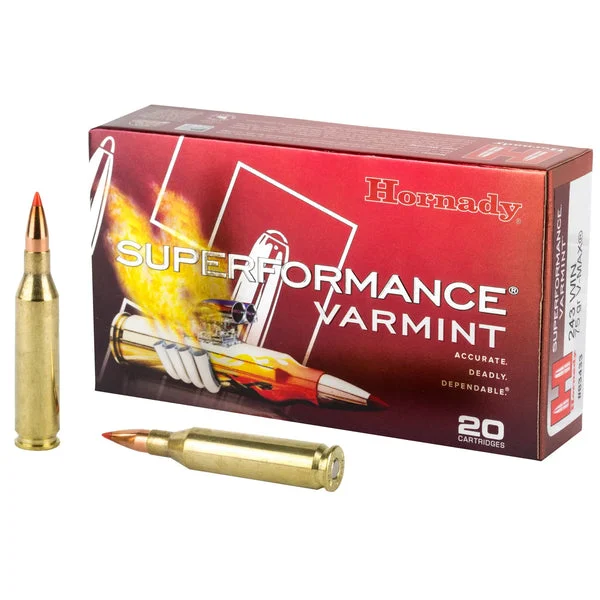 HORNADY SUPERFORMANCE 243WIN 75GR VMAX 20RD