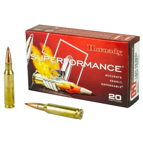 HORNADY SUPERFORMANCE 7MM-08 139GR SST 20RD