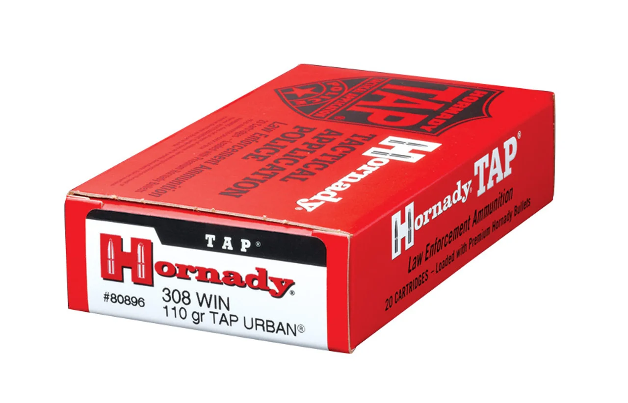 Hornady TAP .308 Win Urban 110 gr – Tactical Ammo for Urban Environments | 20 Rounds