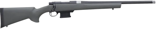 Howa 1500 Mini Action 6mm ARC, 20" Carbon Fiber Threaded Barrel, Black, Drilled Tapped, HTI Green Stock