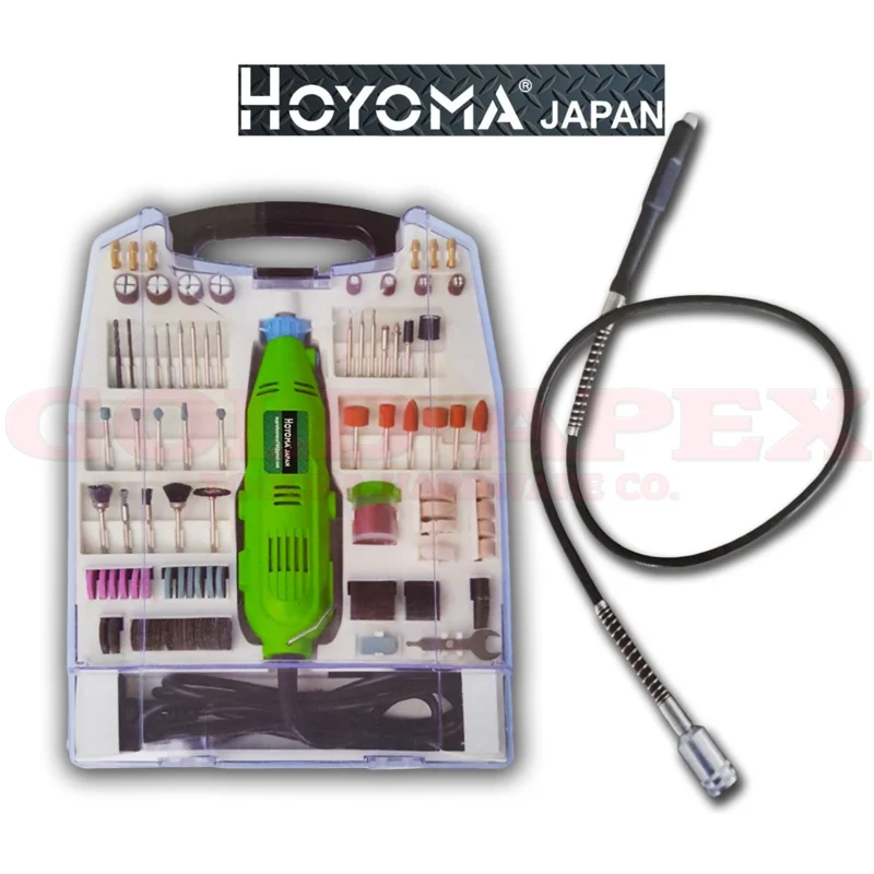 Hoyoma MGPK04 Rotary Tool – 208 pcs Mini Grinder Set