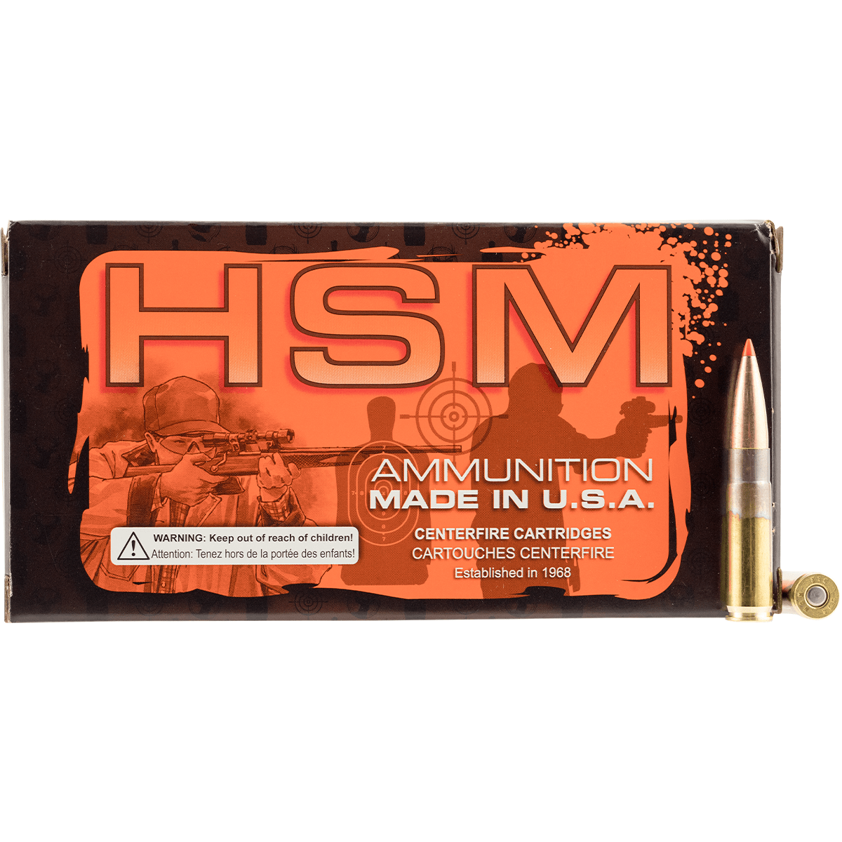 HSM 300BLK1N Match 300 Blackout 208 gr Hornady A Max 20 Per Box
