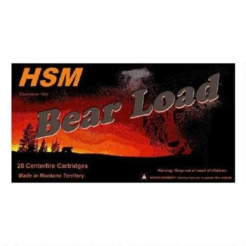 HSM Bear Load 500 S&W Mag 440 gr Wide Flat Nose 20 Per Box/ 25 Case – 500SW6N