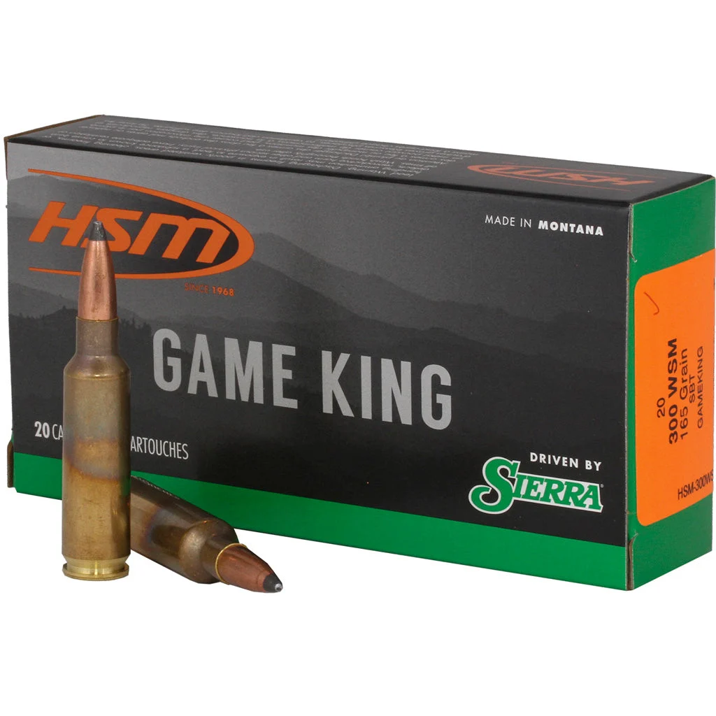 HSM Game King .300 WSM 165 gr JSP ammo