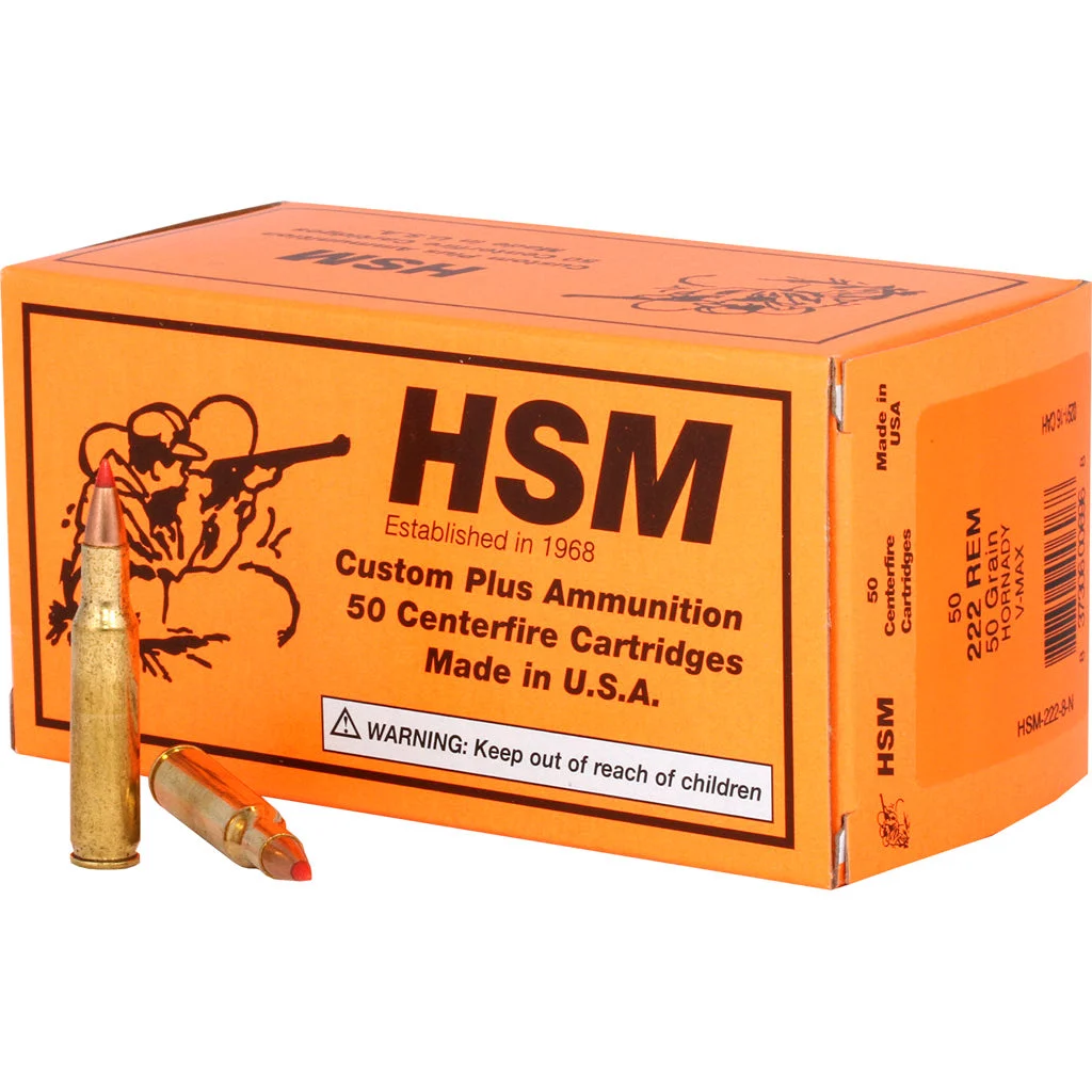 HSM HSM2228N Varmint V-Max50 Grain .222 Remington