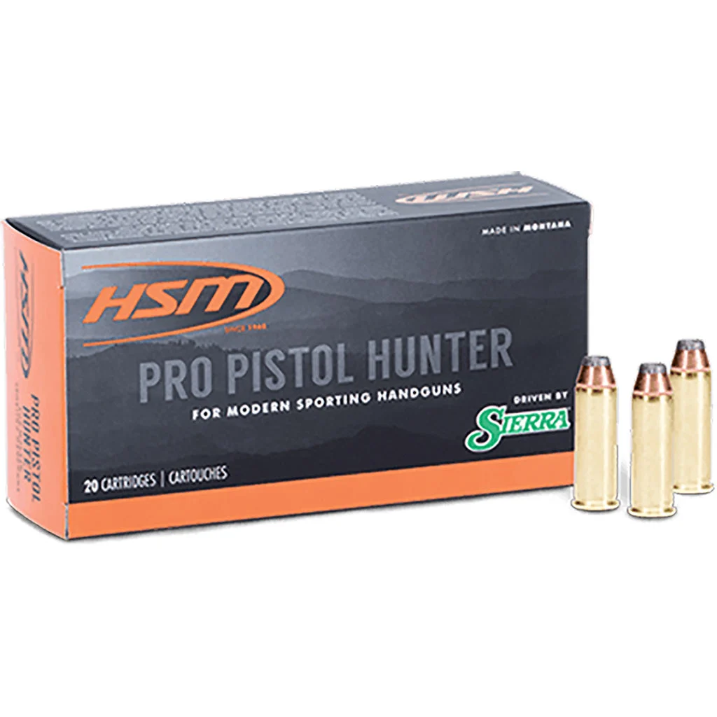 HSM HSM44M17N Pro Pistol Hunter Jacketed Hollow Cavity300 Grain .44 Magnum