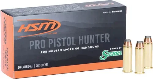 HSM PRO PISTOL 44 REM MAG 300GR JSP 20RD