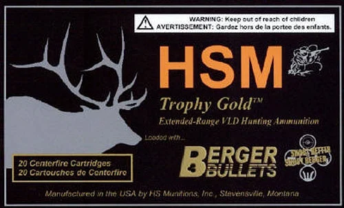 HSM Trophy Gold .300 Weatherby Mag 210 gr BTHP ammo
