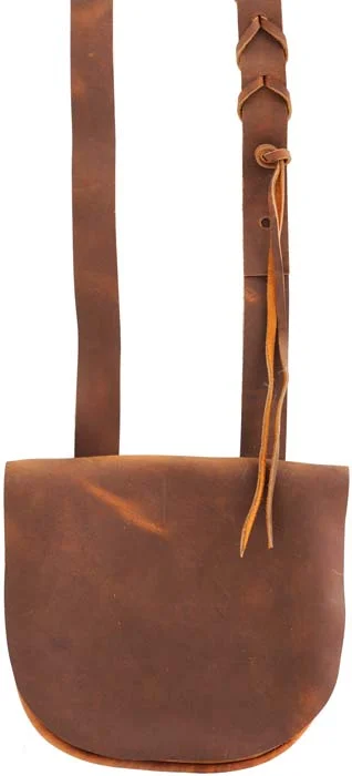 Hunting Pouch,distressed leather, 8 by 8",American Rifleman's hunting pouch, made in the U.S.A.