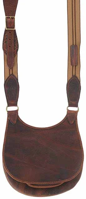 Hunting Pouch, elk tanned leather, 11" by 10", plain front flap