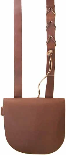 Hunting Pouch,fine leather, 8" by 8",with broad front flap