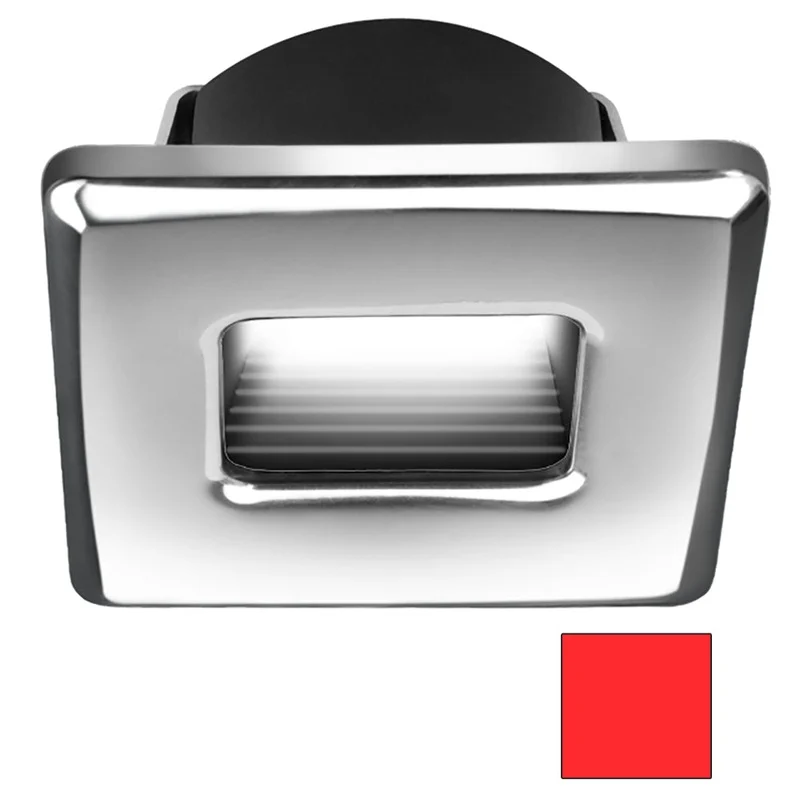 i2Systems Ember E1150Z Snap-In – Polished Chrome – Square – Red Light [E1150Z-12H]