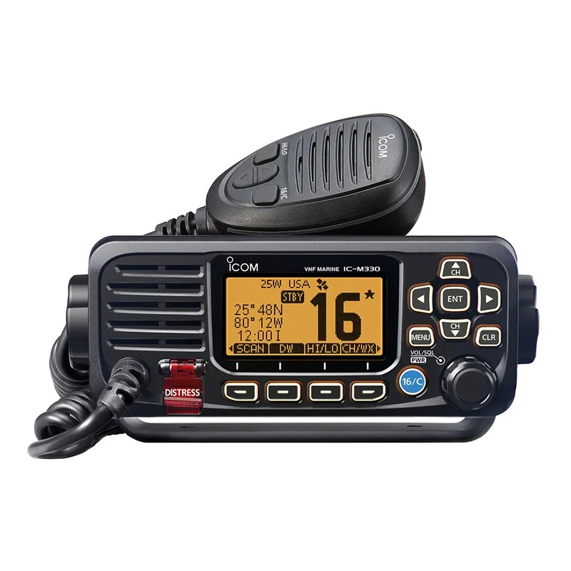 Icom M330 VHF Radio Compact w/GPS – Black [M330 71]