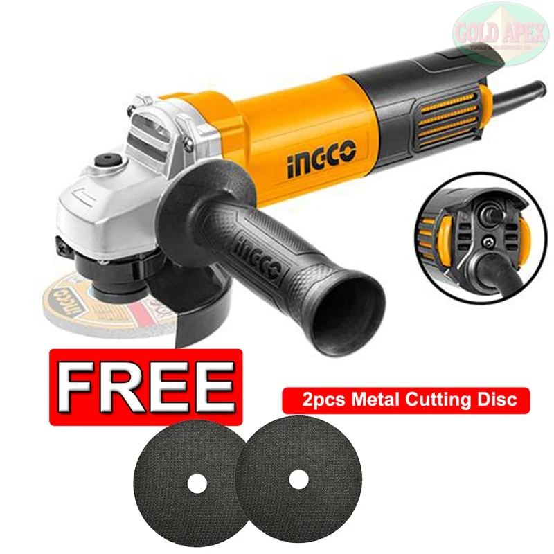 Ingco AG70012 Angle Grinder 4″ with 2 pcs Cutting Disc – SUPER SELECT – *AG750162 / AG750282*