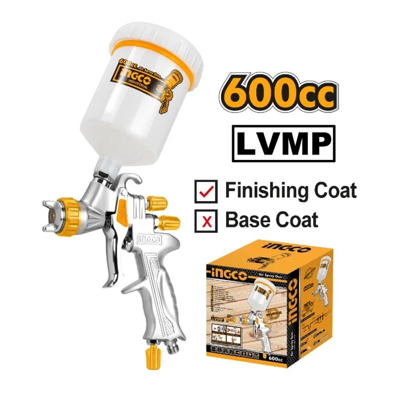 Ingco ASG1065 HVLP Paint Spray Gun Gravity Type [2Bar]