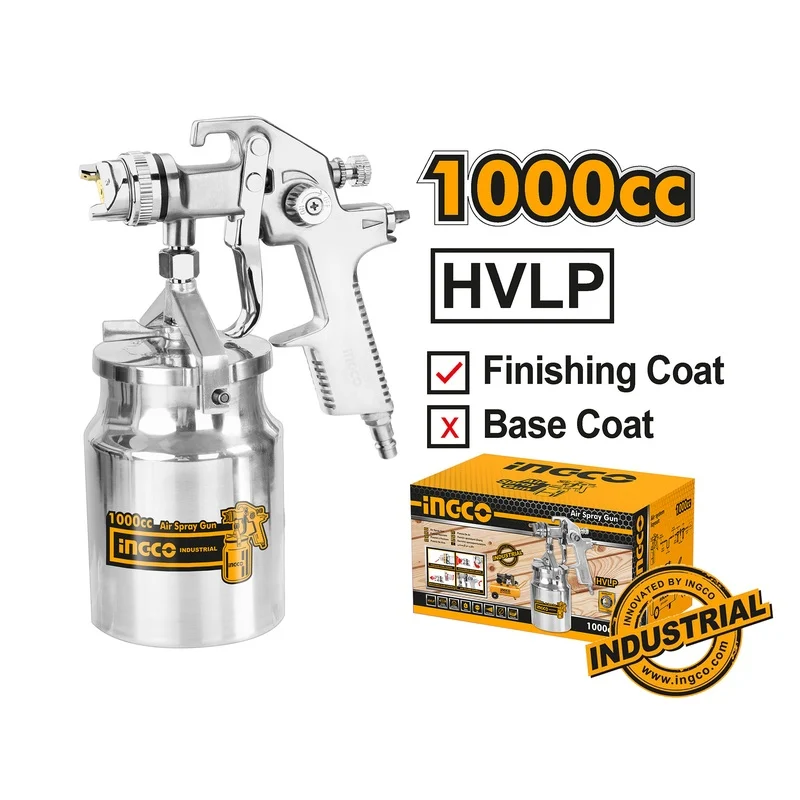Ingco ASG2101 Paint Spray Gun Sunction Type [2.5-3.5 Bar]