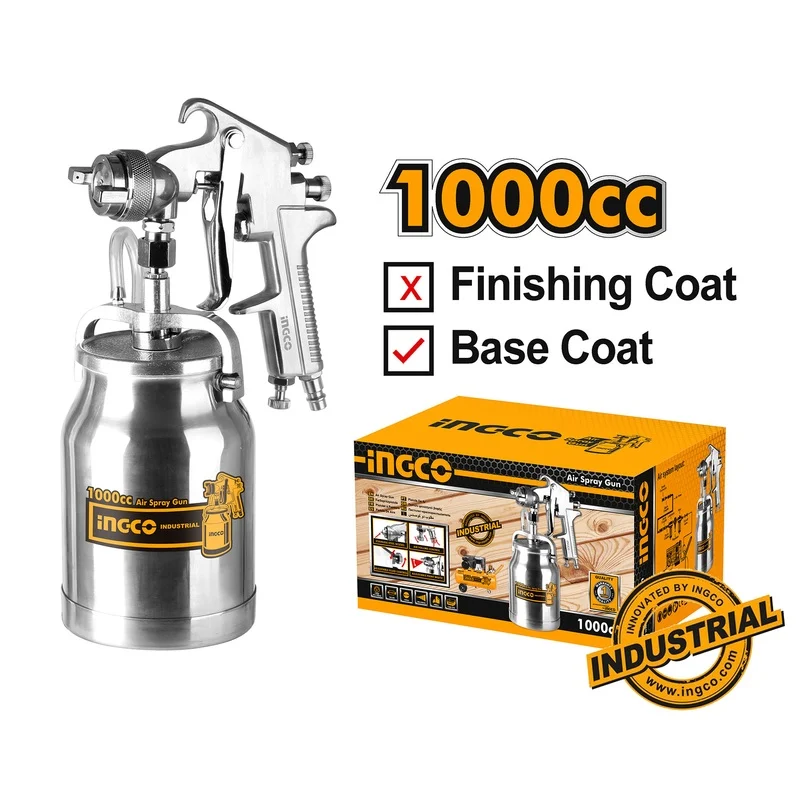 Ingco ASG3102 Paint Spray Gun Sunction Type 1000cc