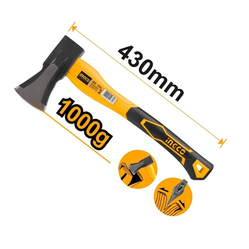 Ingco HAX03010008 Aircraft Axe Fiberglass Handle