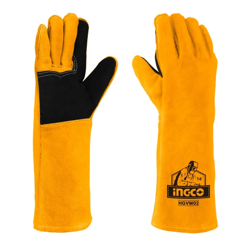 Ingco HGVW02 Leather Gloves 16″