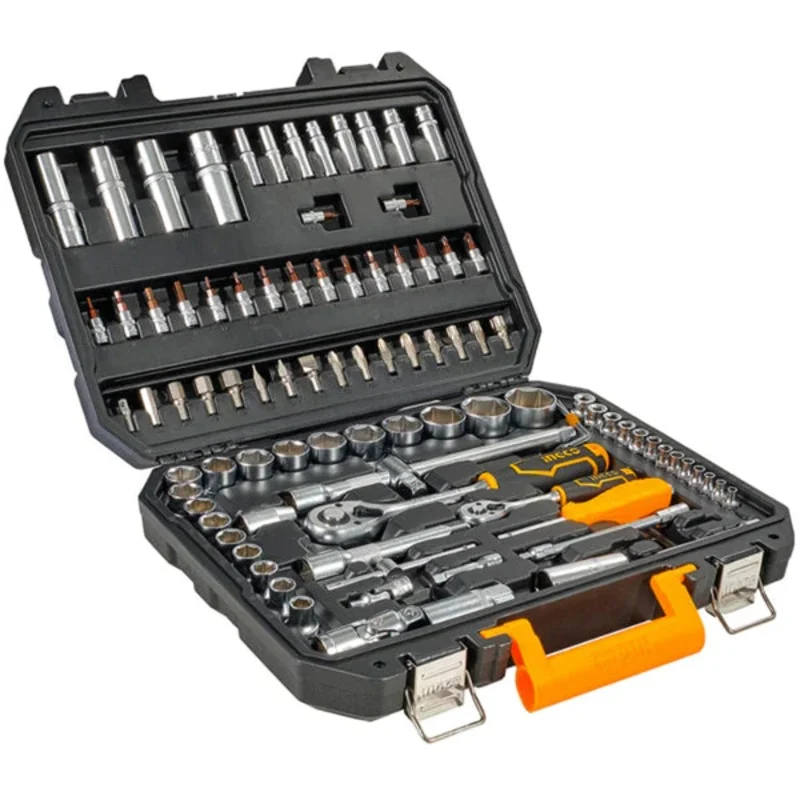 Ingco HKTS42941 94pcs Socket Wrench Set 1/4″ + 1/2″ Drive