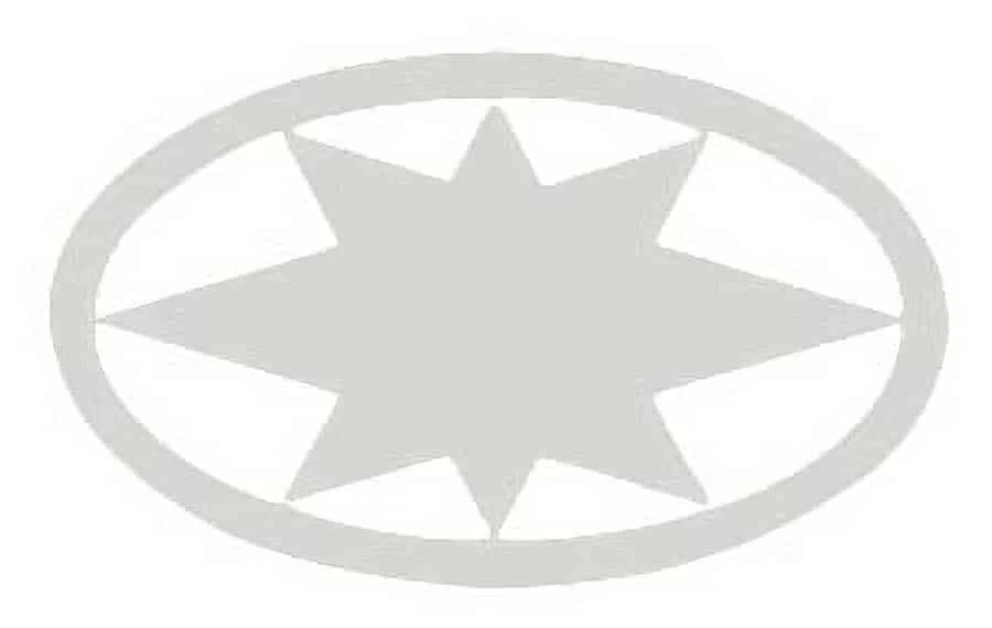 Inlay – Star – Circled – German Silver