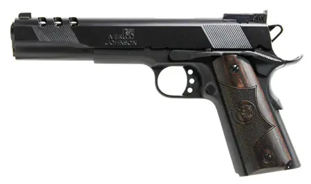 Iver Johnson Arms EAGLEXL45 1911 Eagle XL45 ACP 6″ 8+1 Matte Blued Matte Blued Ported Long Slide Diamondwood Walnut with Integrated Logo Grip Adj Sights