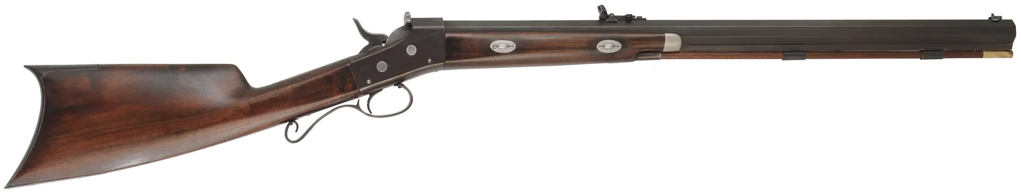 J.P. Gemmer Rolling Block Rifle,caliber .45-70 Gov't, 28" barrel,walnut, iron trim, beach sight, aged patina finish, used