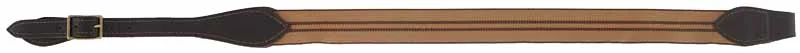 Jaeger Rifle Sling,elk tanned leather with woven webbing,adjustable strap