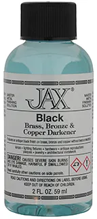JAX Black Darkenerfor Brass, Bronze, or Copper Parts,2 oz. bottle