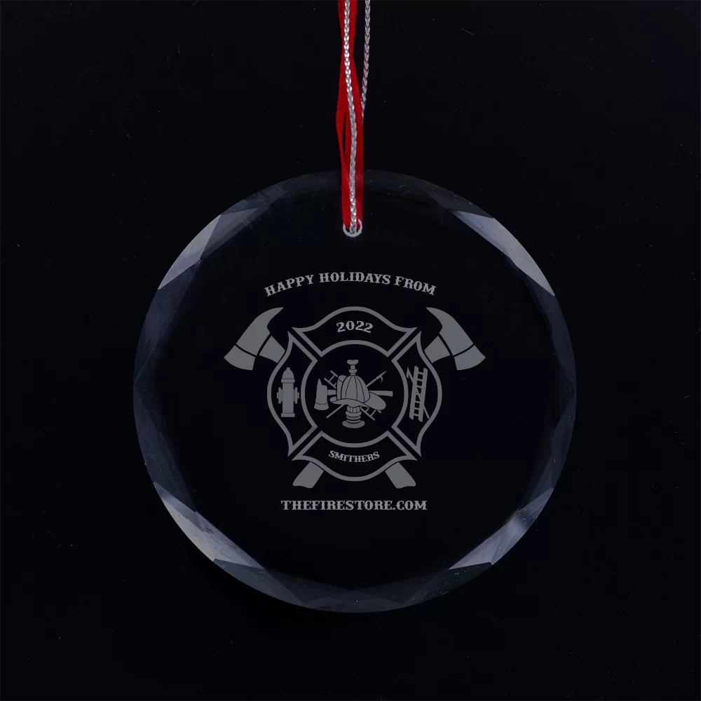 JDS 3″ Crystal Round Faceted Ornament