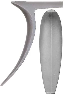 Jim Bridger Classic Early Hawken Buttplate, wax cast steelOverall length 4-5/8", width 1-3/8", comb 2-7/8"