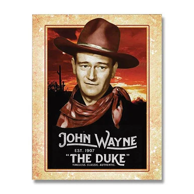 John Wayne The Duke Tin Sign SG2230
