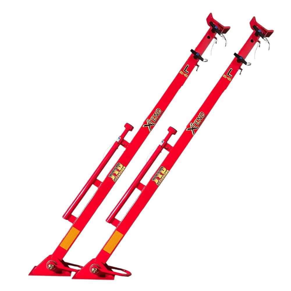 JYD XTend Heavy Duty Strut Set with 2- Rachet Straps 2-Axle straps, 2-Angle Heads, 2-Witches hat heads & Accessory Bag