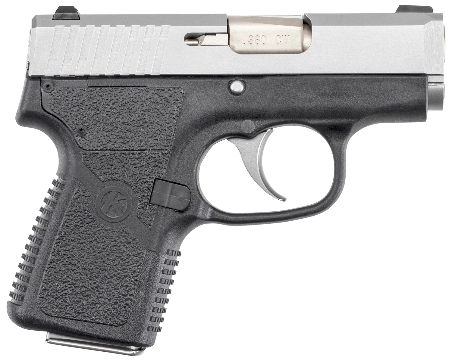 Kahr Arms CW3833 CW380 ACP Caliber with 2.58″ Barrel, 6+1 Capacity, Black Finish Frame, Serrated Matte Stainless Steel Slide & Textured Polymer Grip