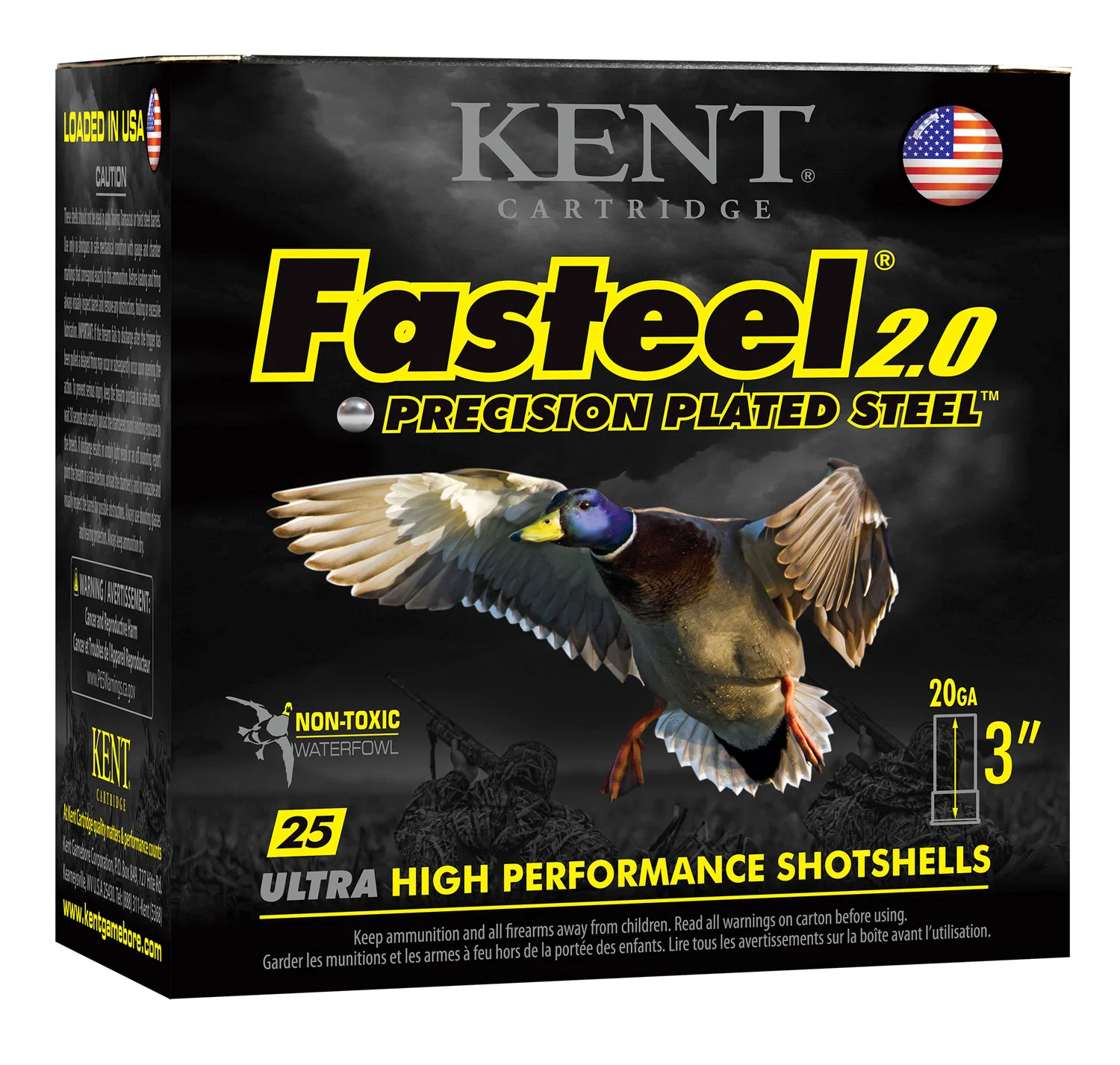 Kent Cartridge K203FS242 Fasteel 2.020 Gauge 3″ 7/8 oz 2 Shot 25 Per Box/ 10 Case