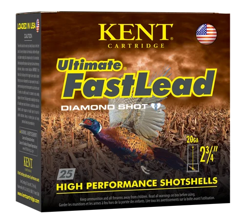 Kent Cartridge Ultimate Fast Lead 20 Ga, 2.75", 1oz, 6 Shot, 25rd Box