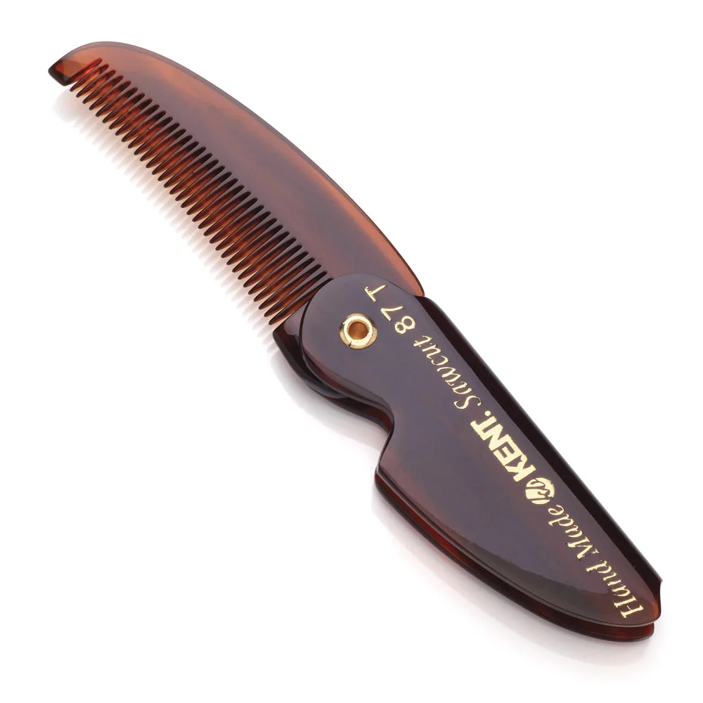 Kent Handmade Folding Mustache & Beard Comb