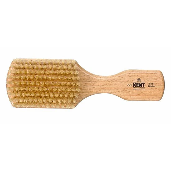 Kent Handmade Rectangular Pure White Bristle Brush for Men