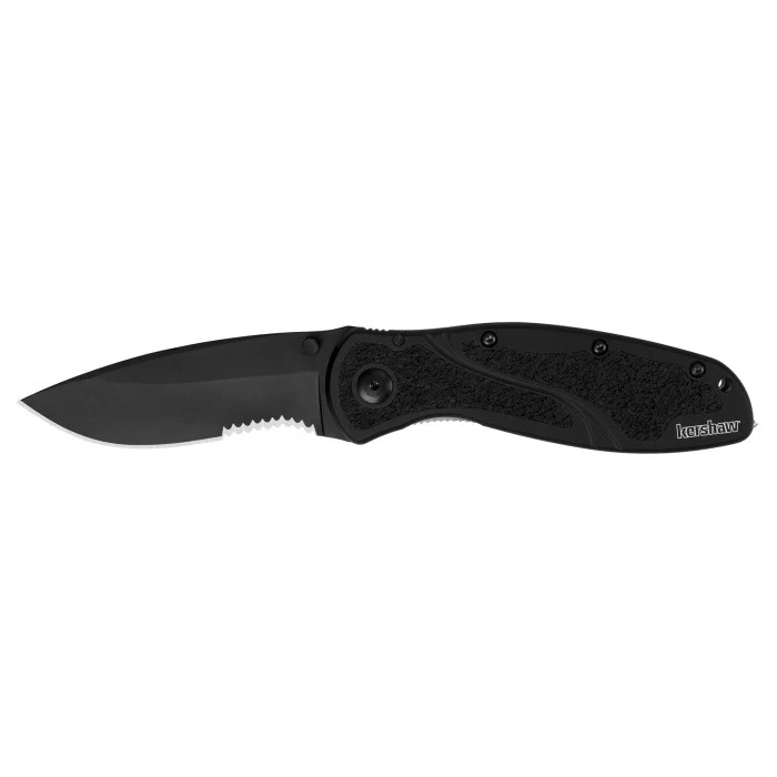 Kershaw Blur, GlassBreaker, Black/Black, 3.4″ Blade