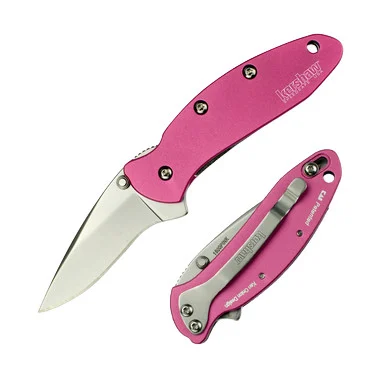 Kershaw Chive Pink Assisted Opening Folding Knife 1.9in Bead Blast Blade KS1600PINK