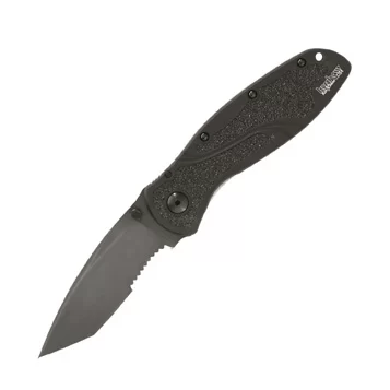 Kershaw Tactical Blur Knife with SpeedSafe and Ken Onion Design, Tanto Blade