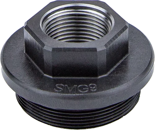 KGM Suppressors SMG9 Direct Thread Adapter Black Nitride Steel 1/2"x28 Threads