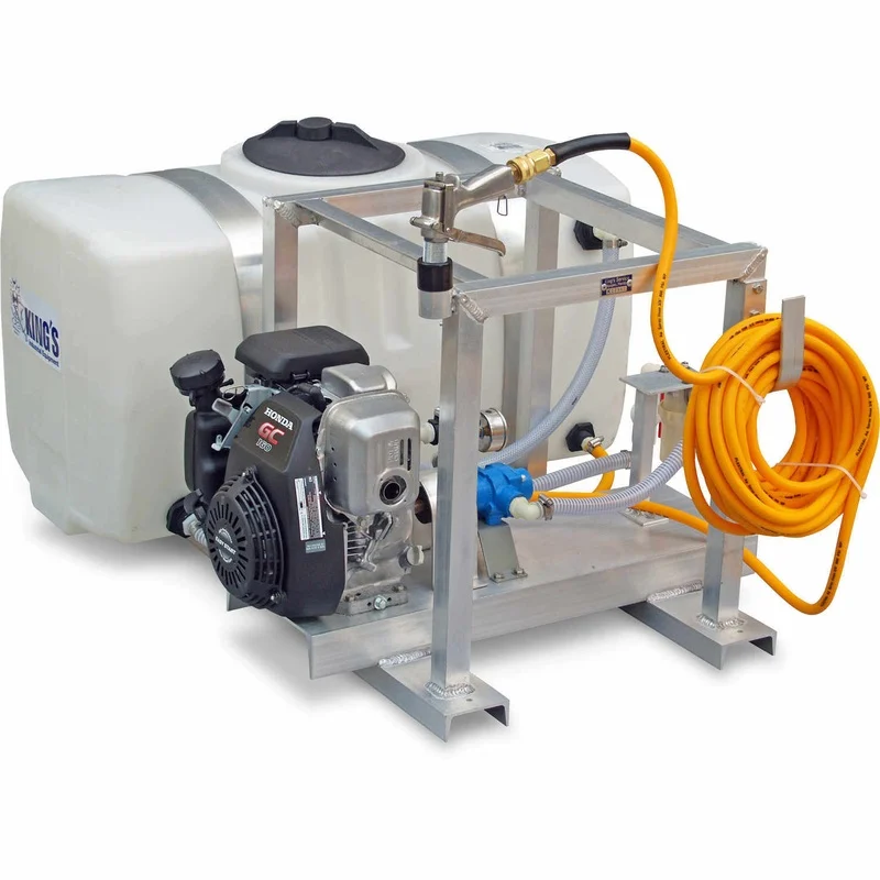 Kings Sprayers | Skid Sprayer With 5 hp Honda Engine & 4-Roller Pump