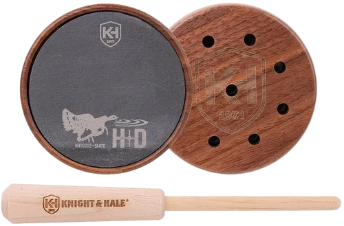 Knight & Hale HD Slate Pot Call Turkey Sounds Walnut/Hickory