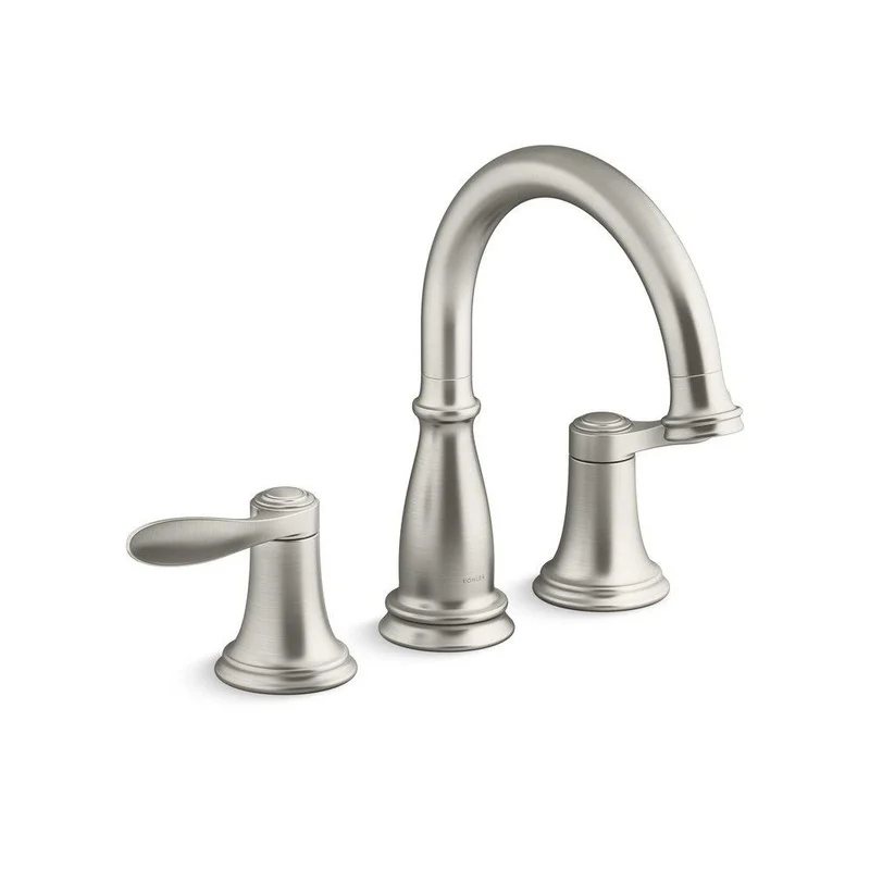KOHLER Bellera Two Handle Roman Tub Faucet in Vibrant Brushed Nickel (Trim Only) | Ferguson