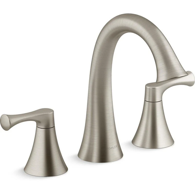 KOHLER Buckley Two Handle Roman Tub Faucet in Vibrant Brushed Nickel (Trim Only) | Ferguson
