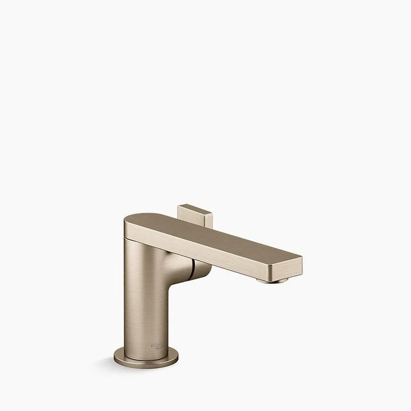 KOHLER Composed Single Handle Monoblock Bathroom Sink Faucet in Vibrant Brushed Nickel | Ferguson
