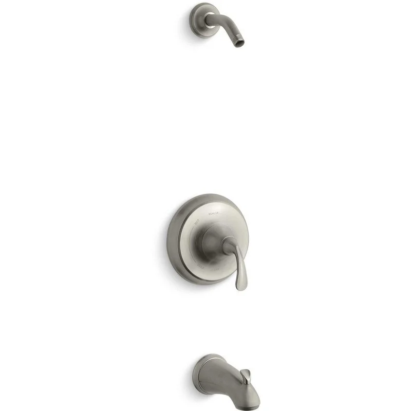 KOHLER Forte Single Handle Bathtub & Shower Faucet in Vibrant Brushed Nickel (Trim Only) | Ferguson
